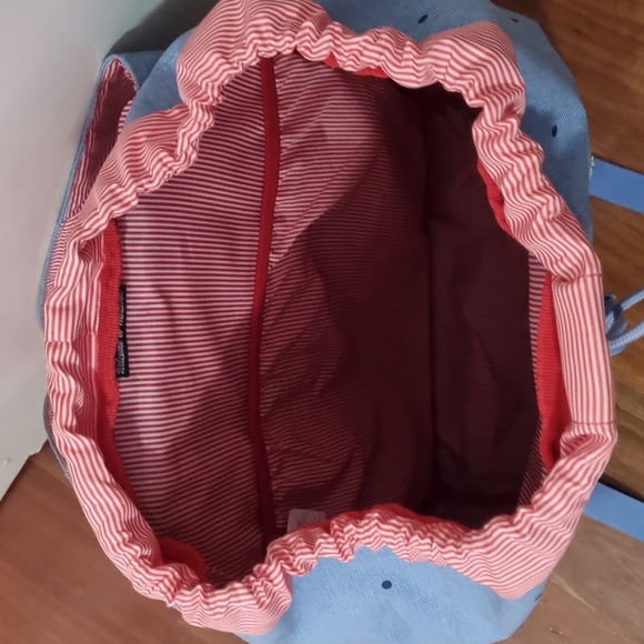 Herschel Light Blue Polka Dot Backpack - Picture 4 of 6